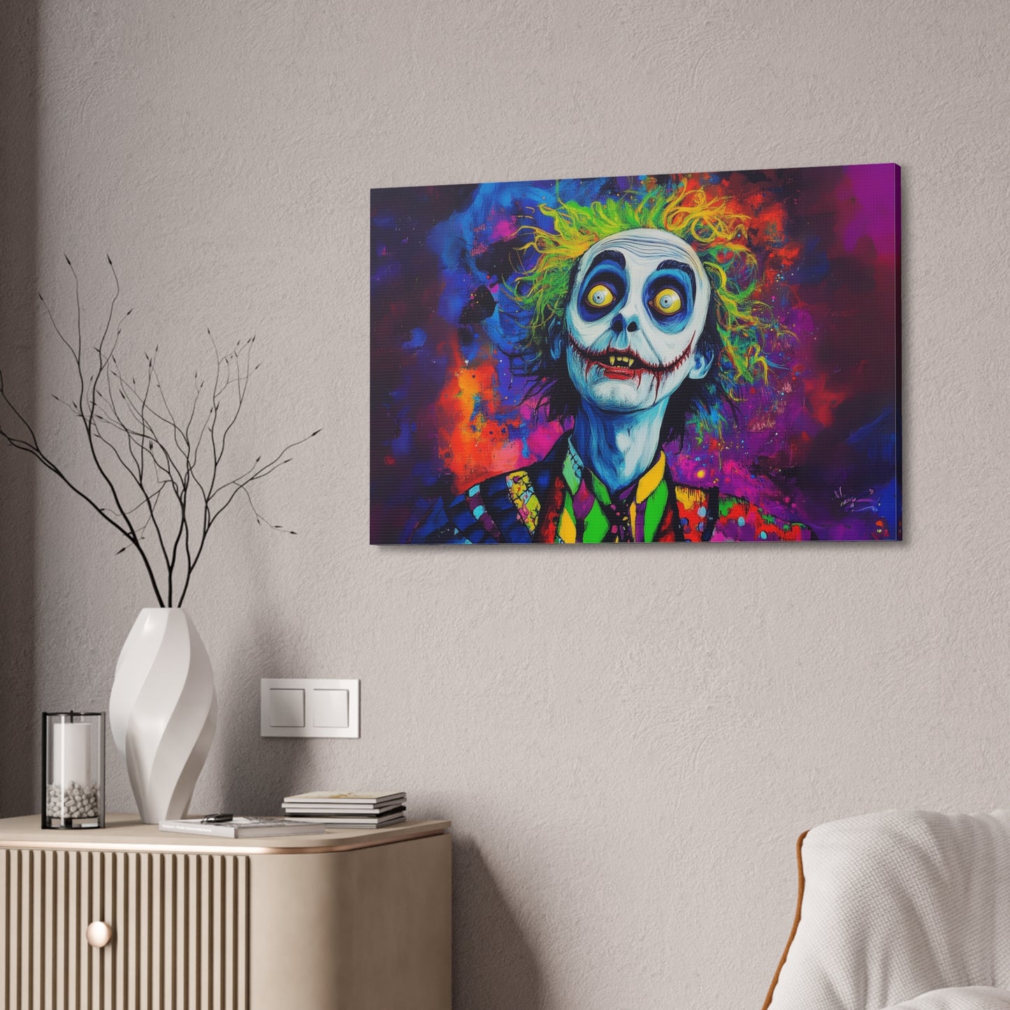 Animated Beetlejuice Canvas