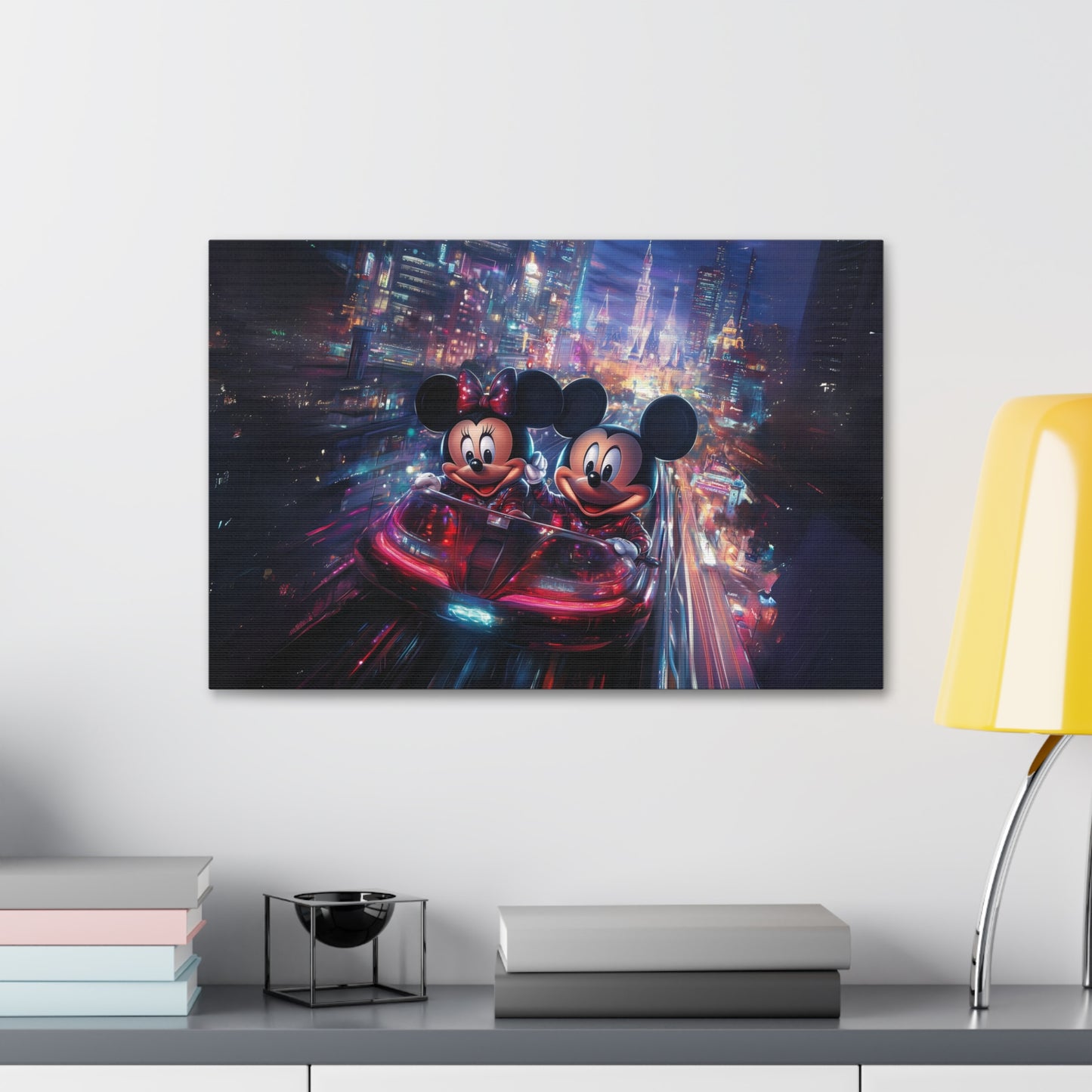 Favorite Mice Futuristic Canvas