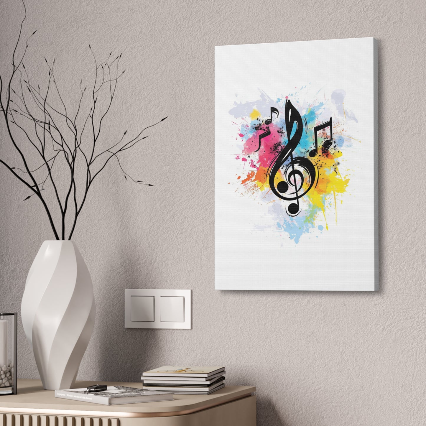 Light Music Vertical Canvas