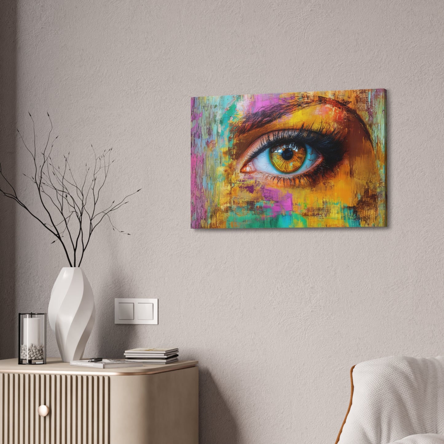 Abstract Eye 4 Canvas