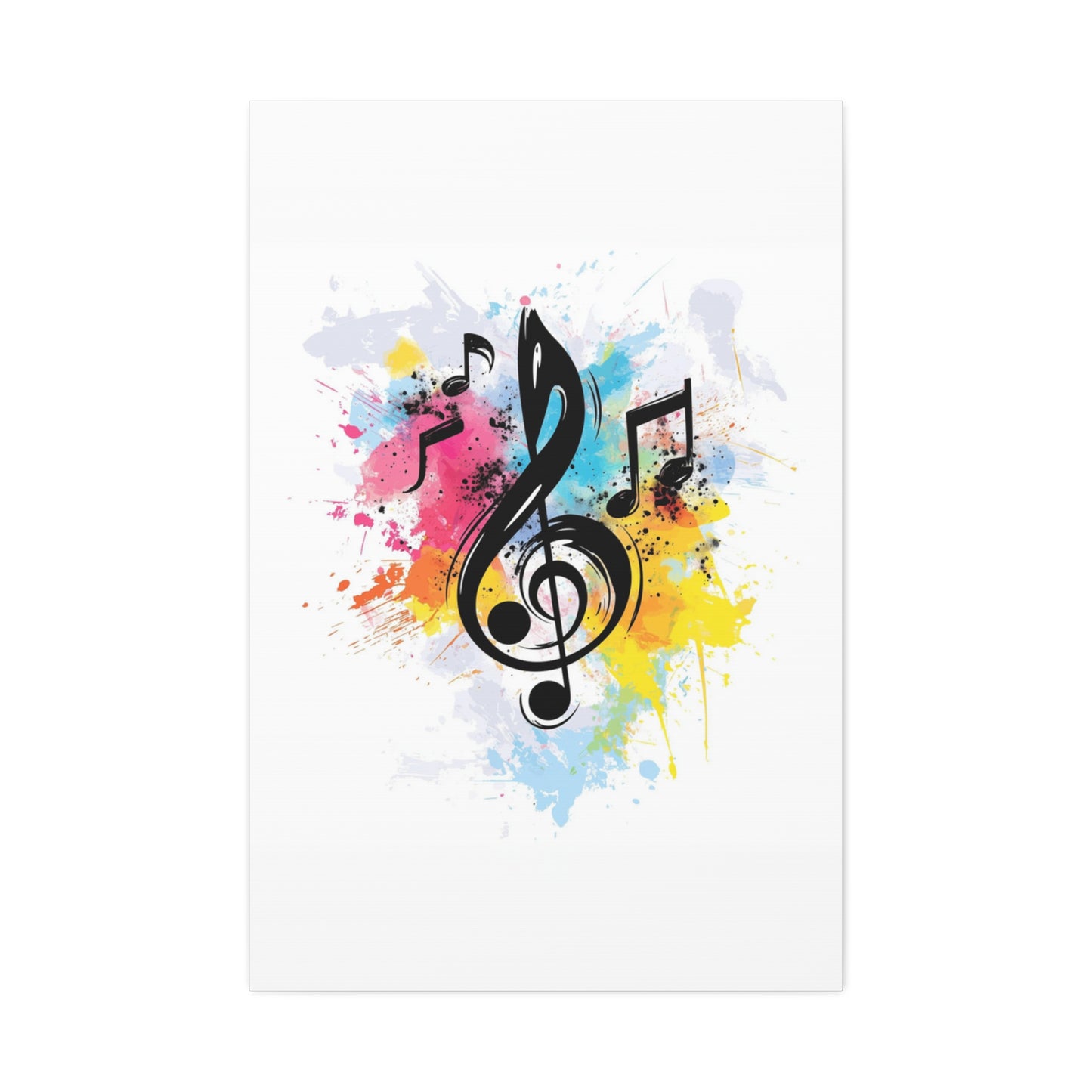 Light Music Vertical Canvas