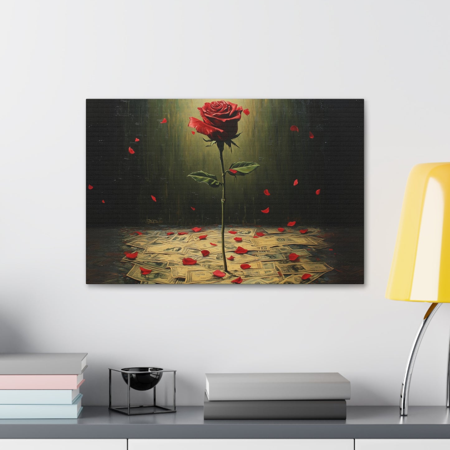 Cash & Roses Canvas