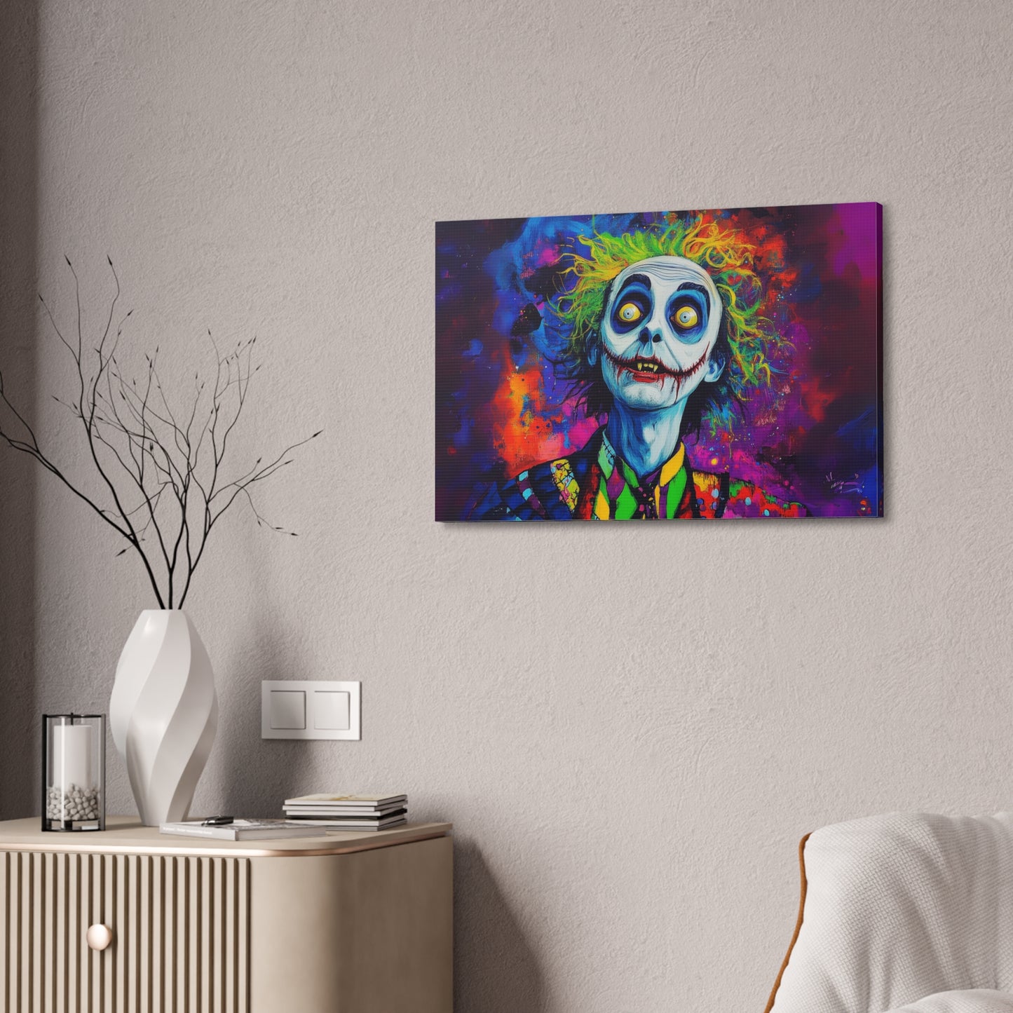 Animated Beetlejuice Canvas