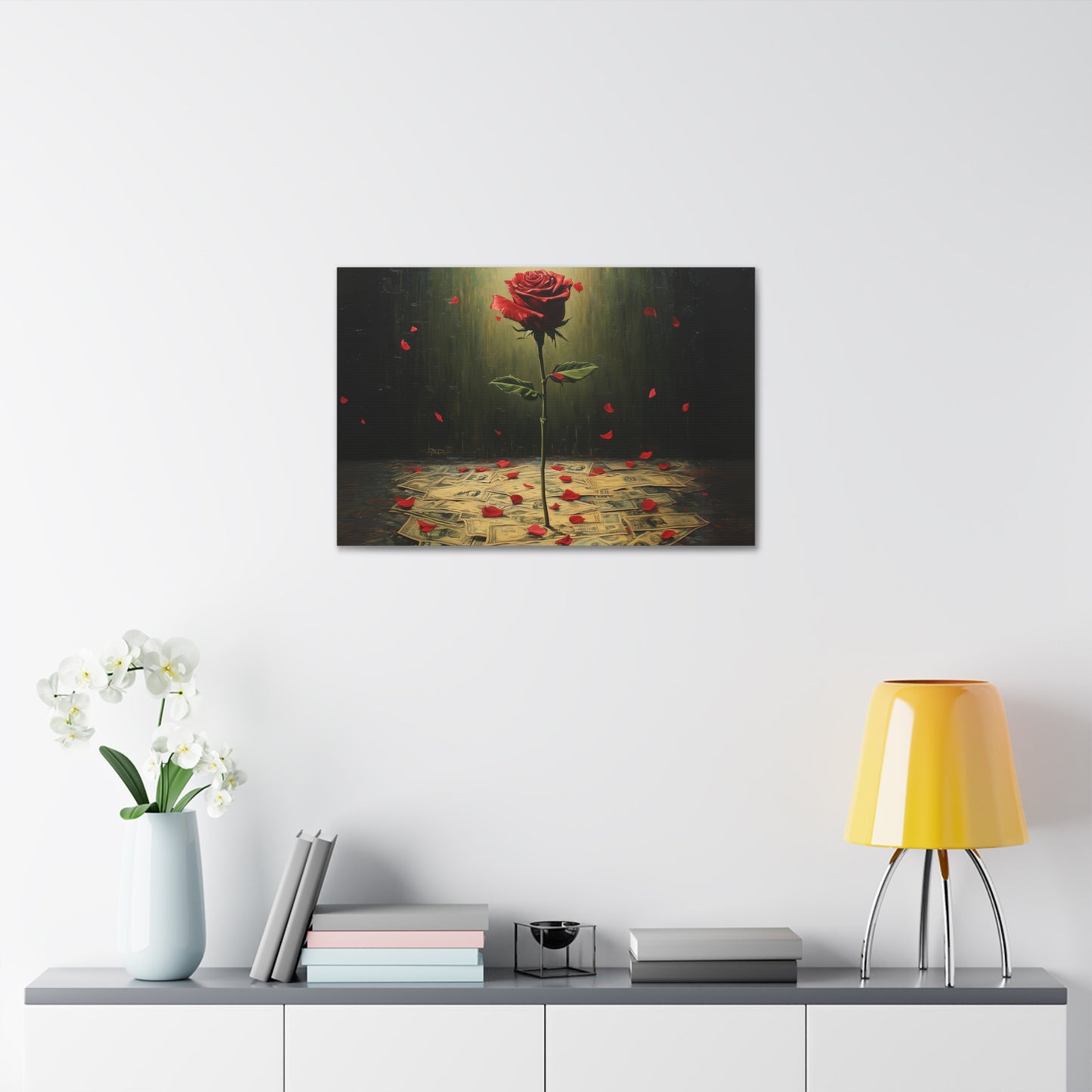 Cash & Roses Canvas