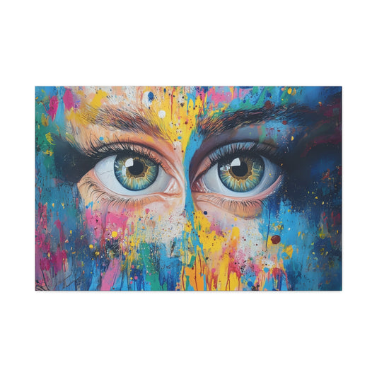 Abstract Pair of Eyes 2 Canvas