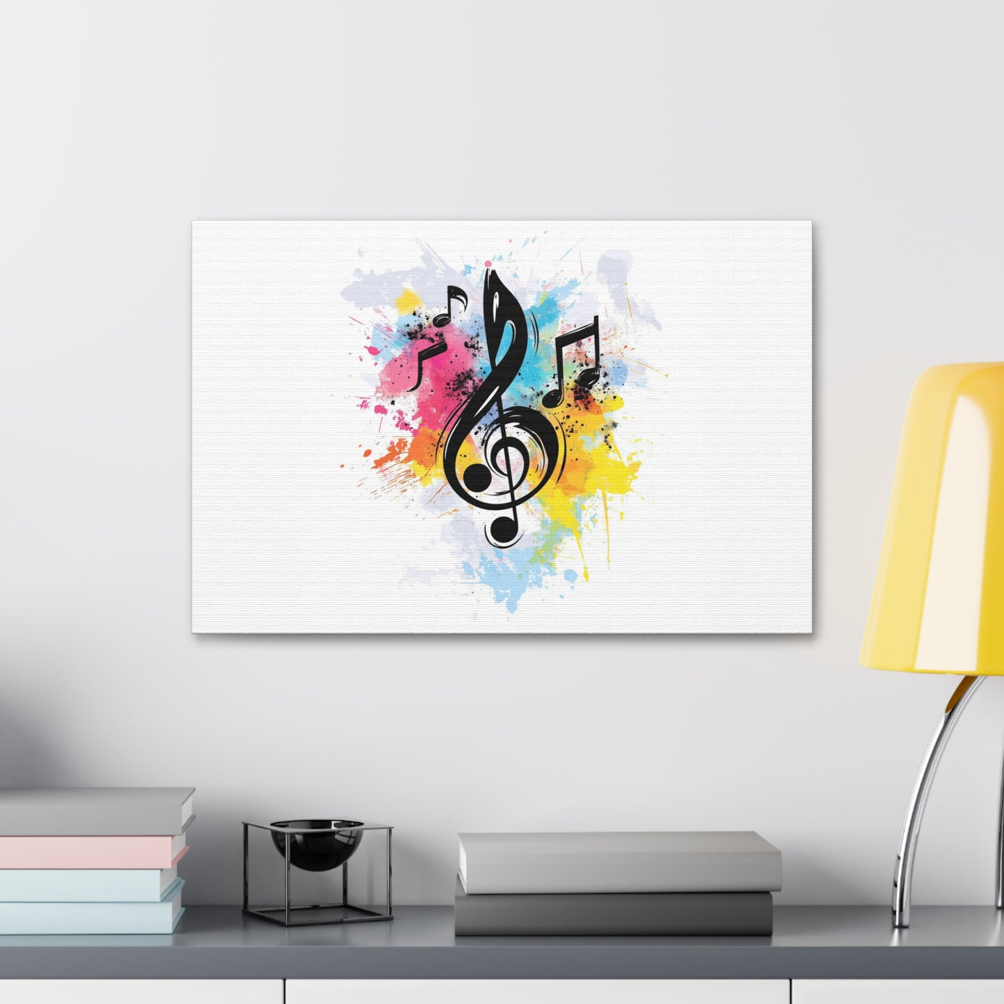 Light Music Horizontal Canvas