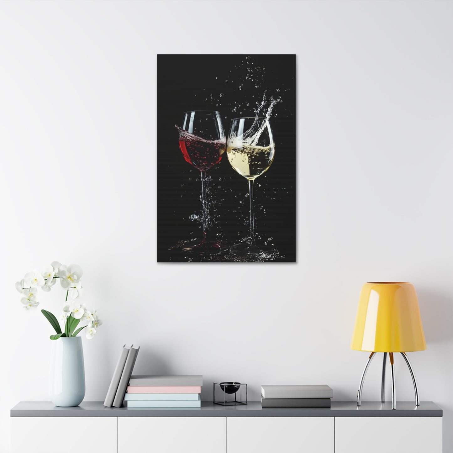 Tall Wine Glasses Canvas