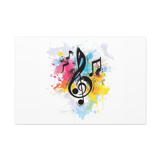 Light Music Horizontal Canvas