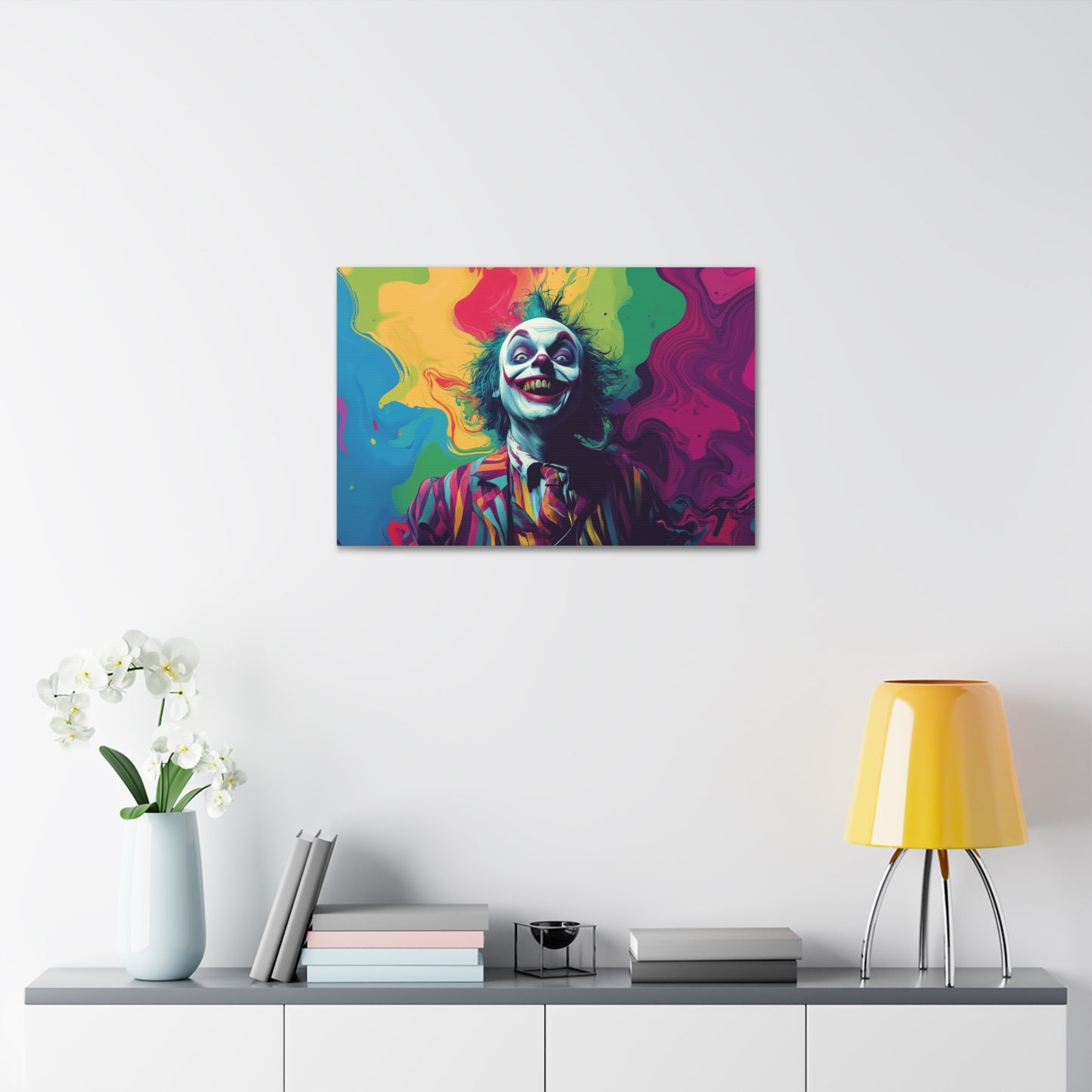 Abstract Beetlejuice Canvas