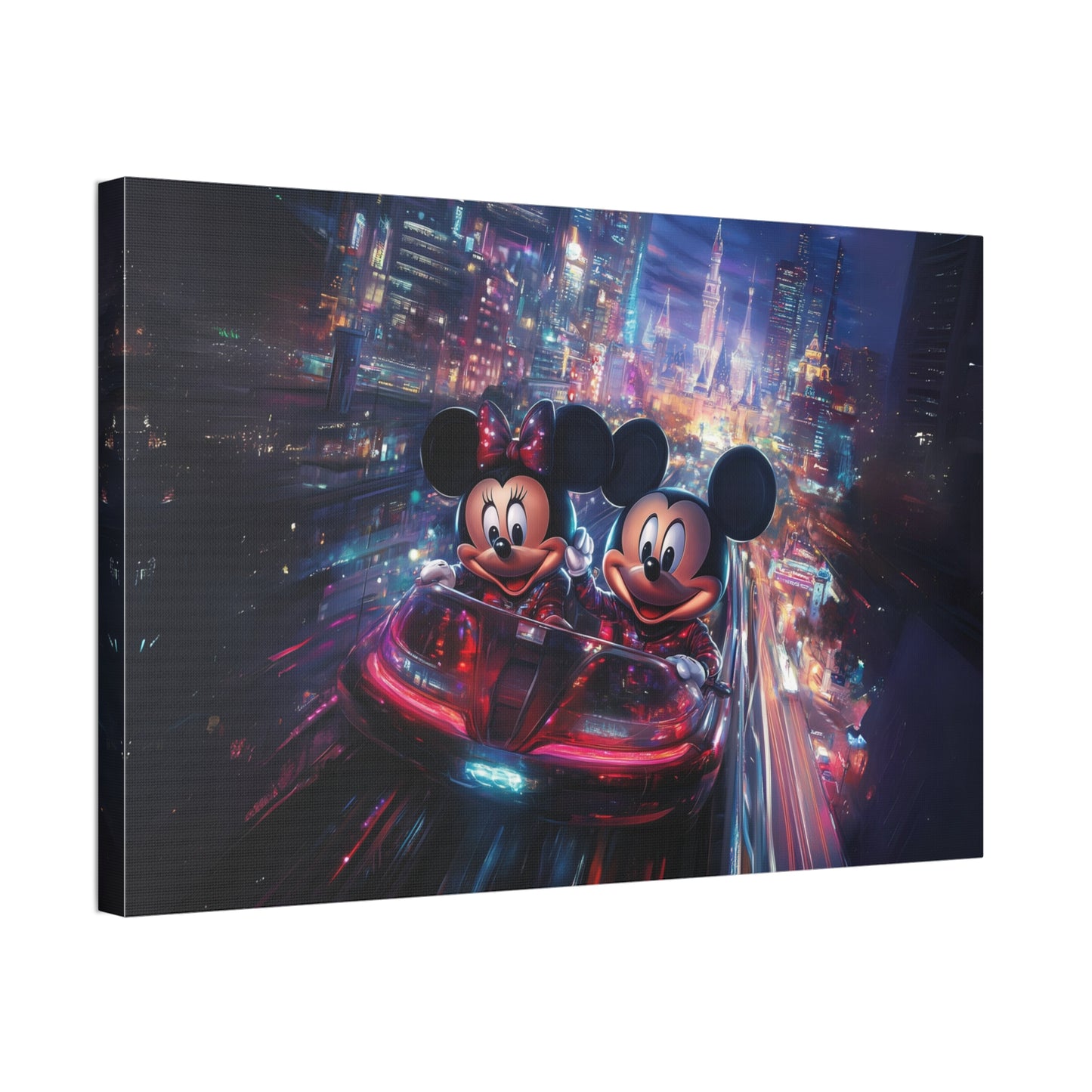 Favorite Mice Futuristic Canvas