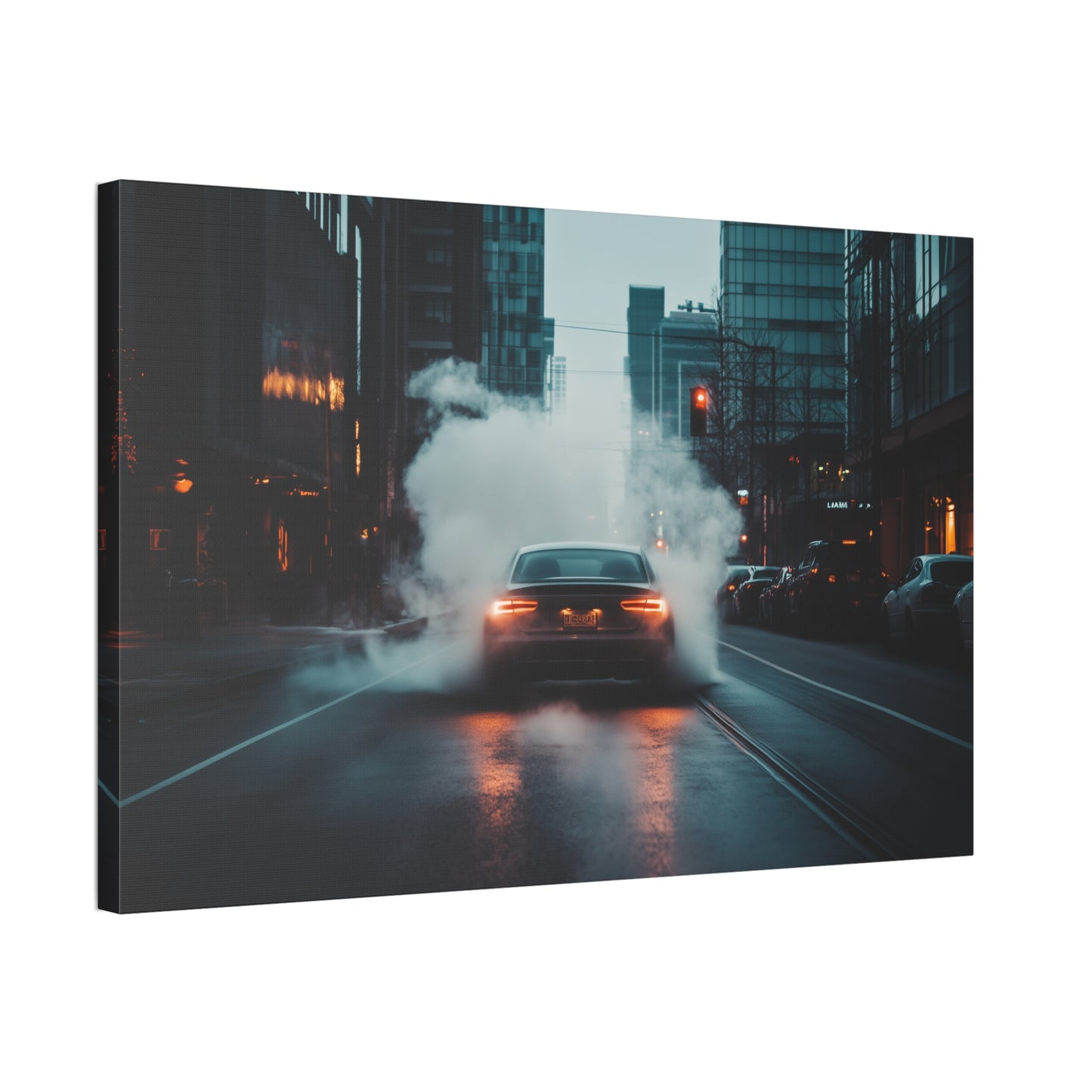 Dark Vehicle In Motion Canvas