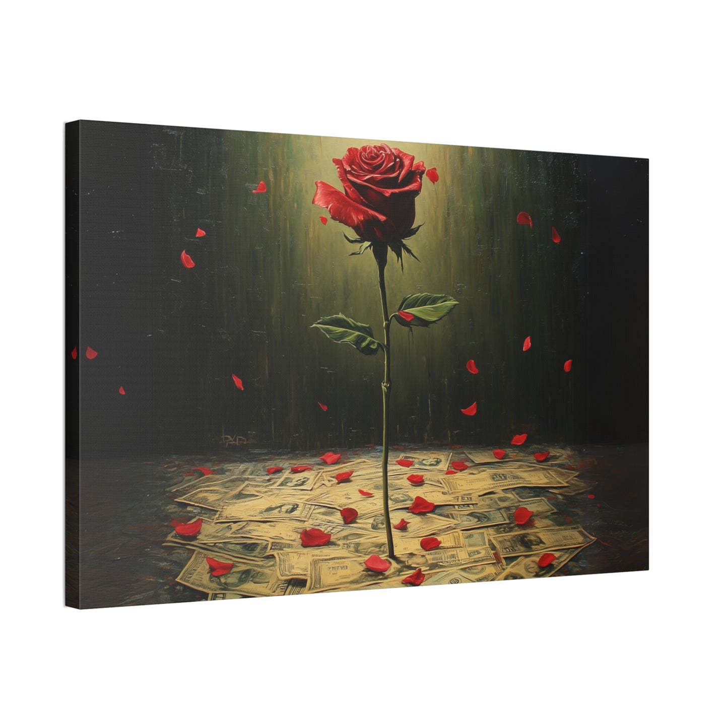 Cash & Roses Canvas