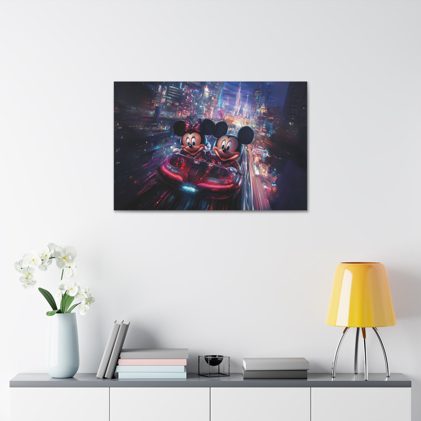 Favorite Mice Futuristic Canvas