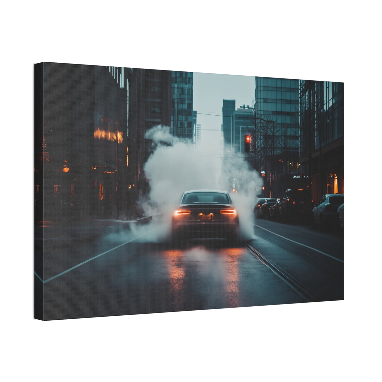 Dark Vehicle In Motion Canvas