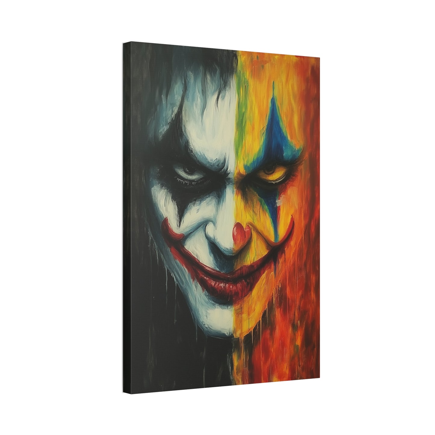 Melting Paint Joker Canvas