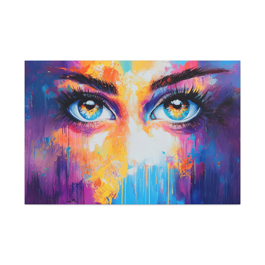 Abstract Pair of Eyes 1 Canvas