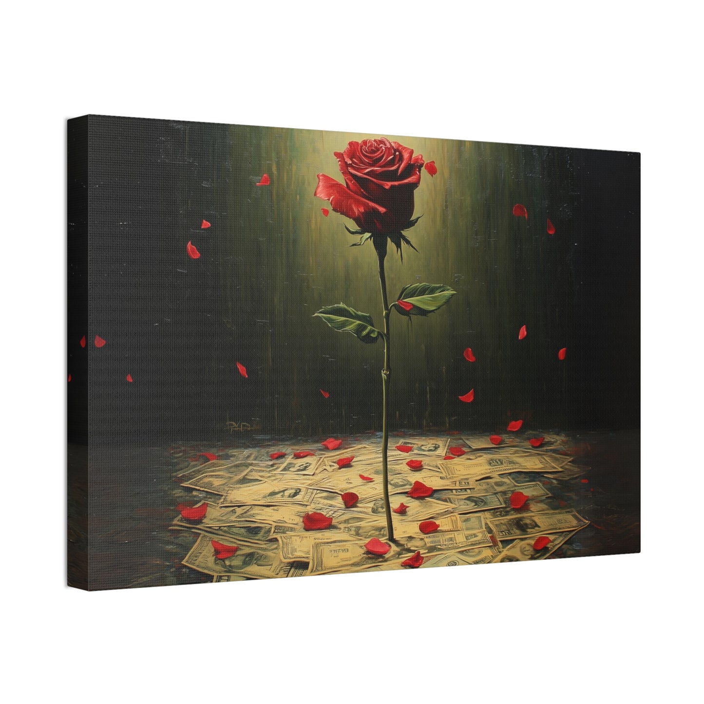 Cash & Roses Canvas