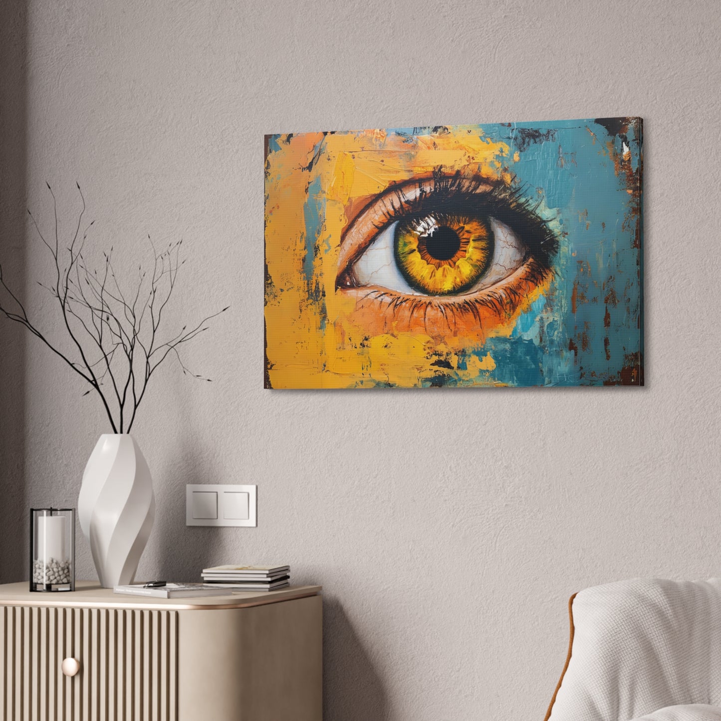 Abstract Eye 3 Canvas