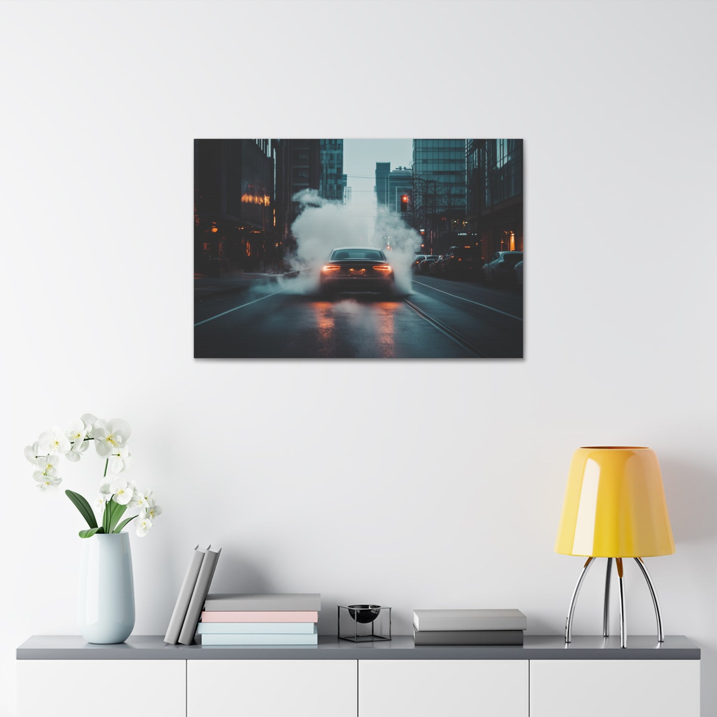 Dark Vehicle In Motion Canvas