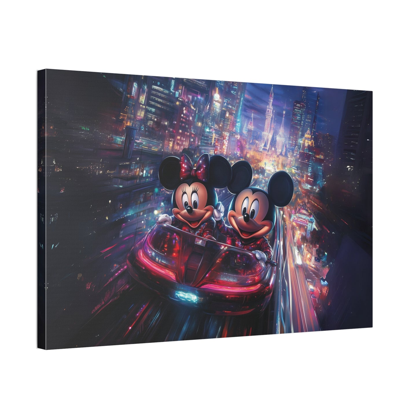 Favorite Mice Futuristic Canvas