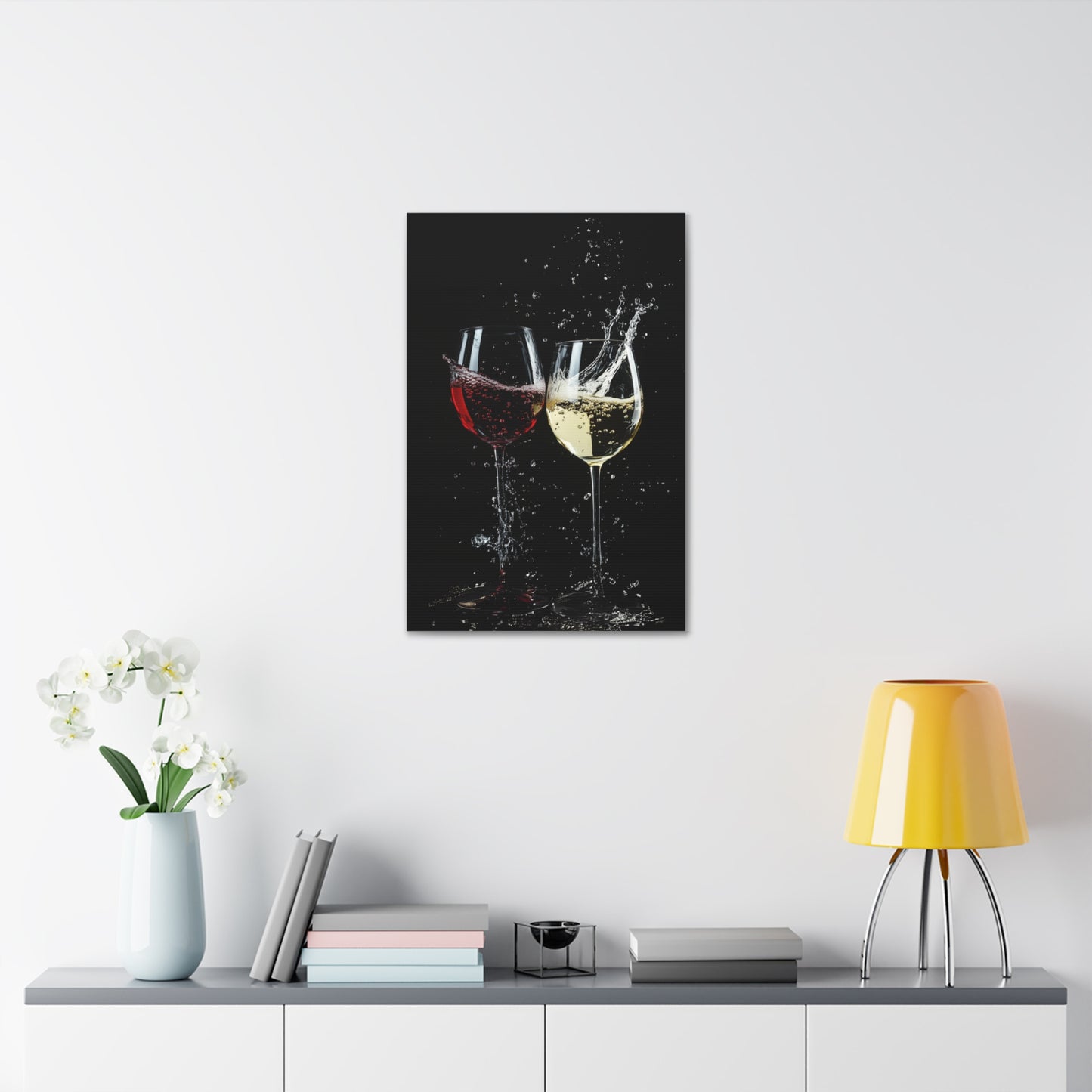 Tall Wine Glasses Canvas