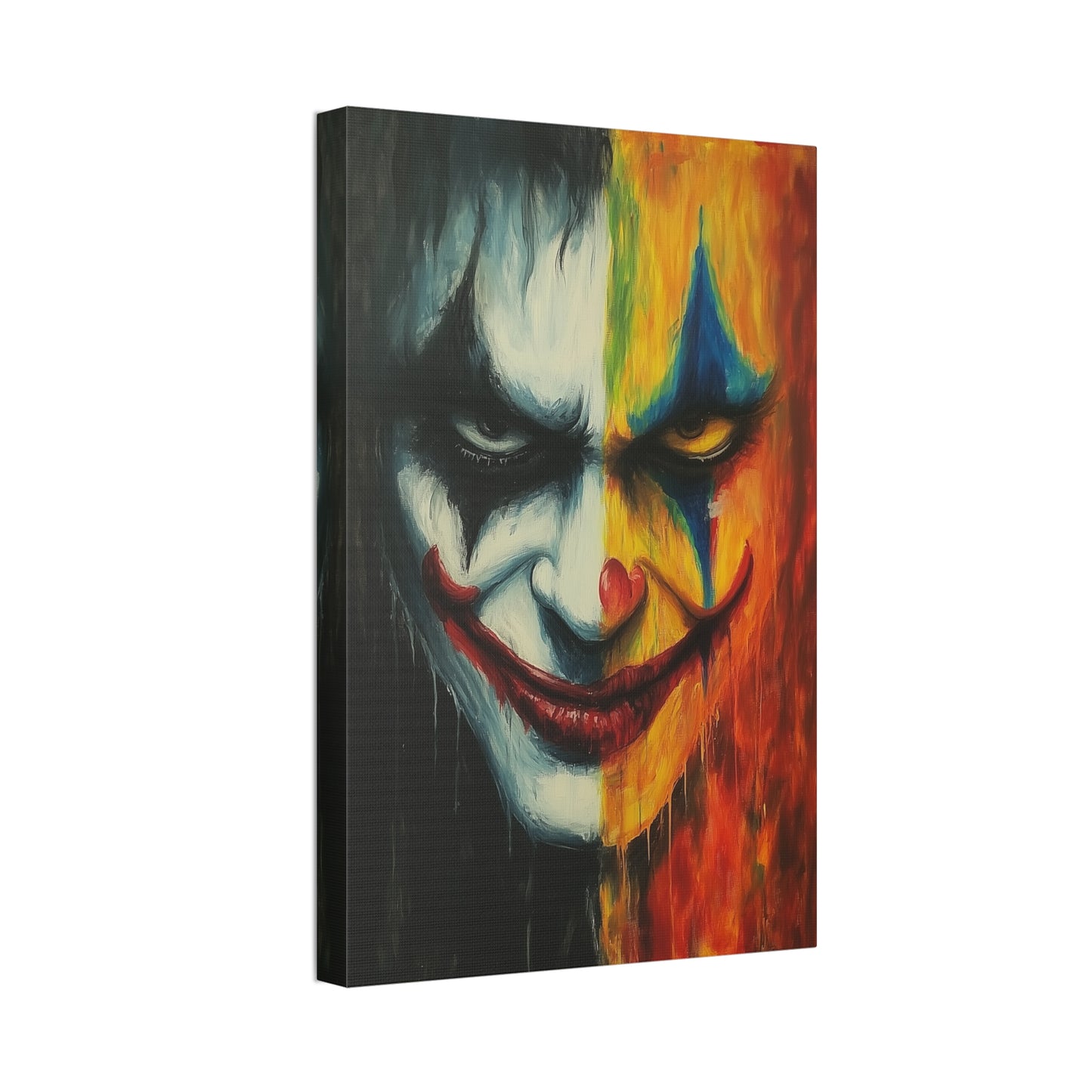 Melting Paint Joker Canvas