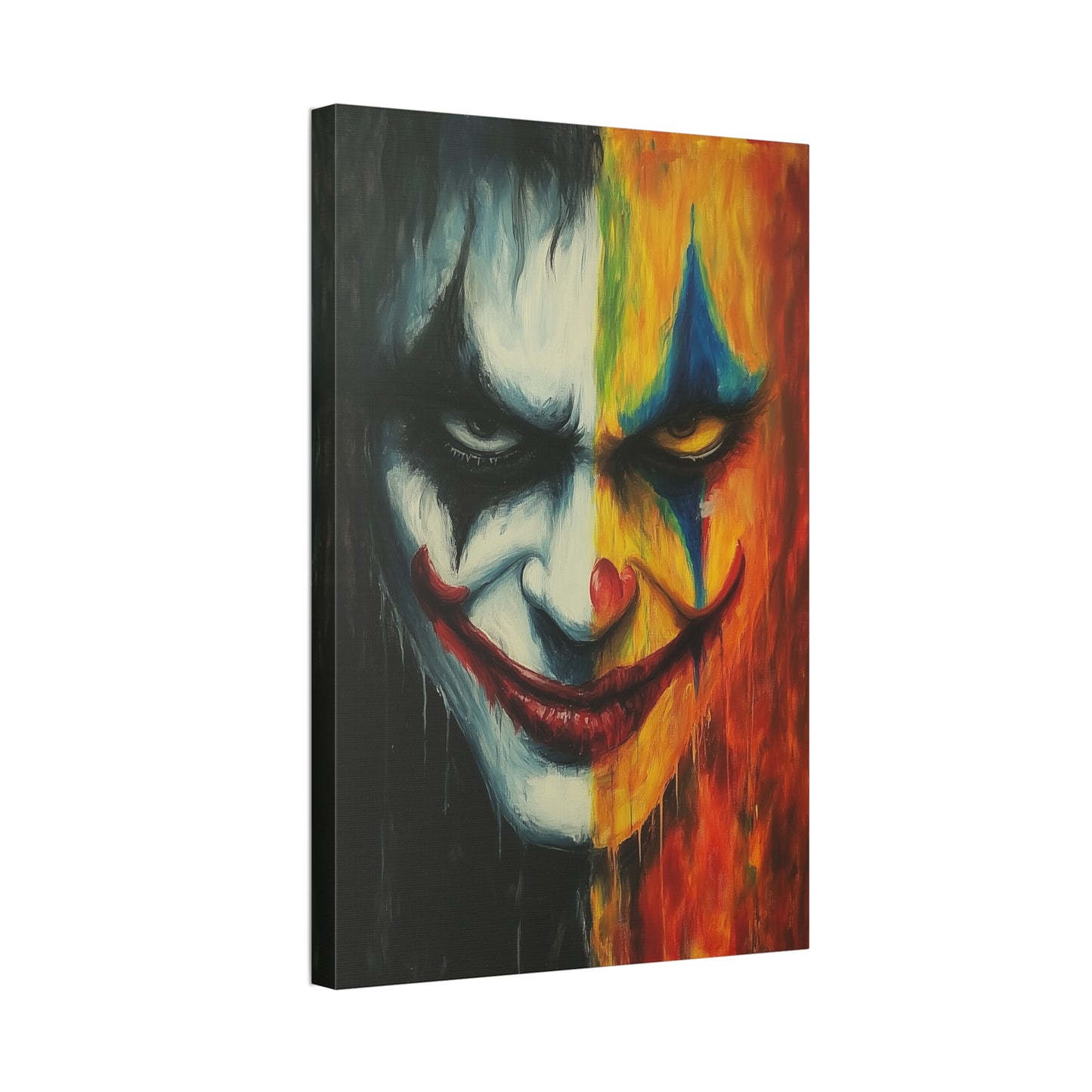 Melting Paint Joker Canvas