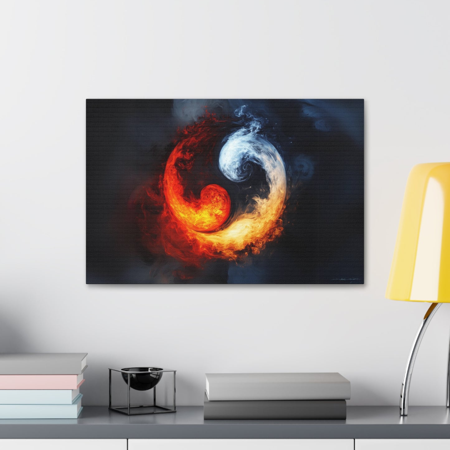 Yin & Yang, Fire & Ice Canvas