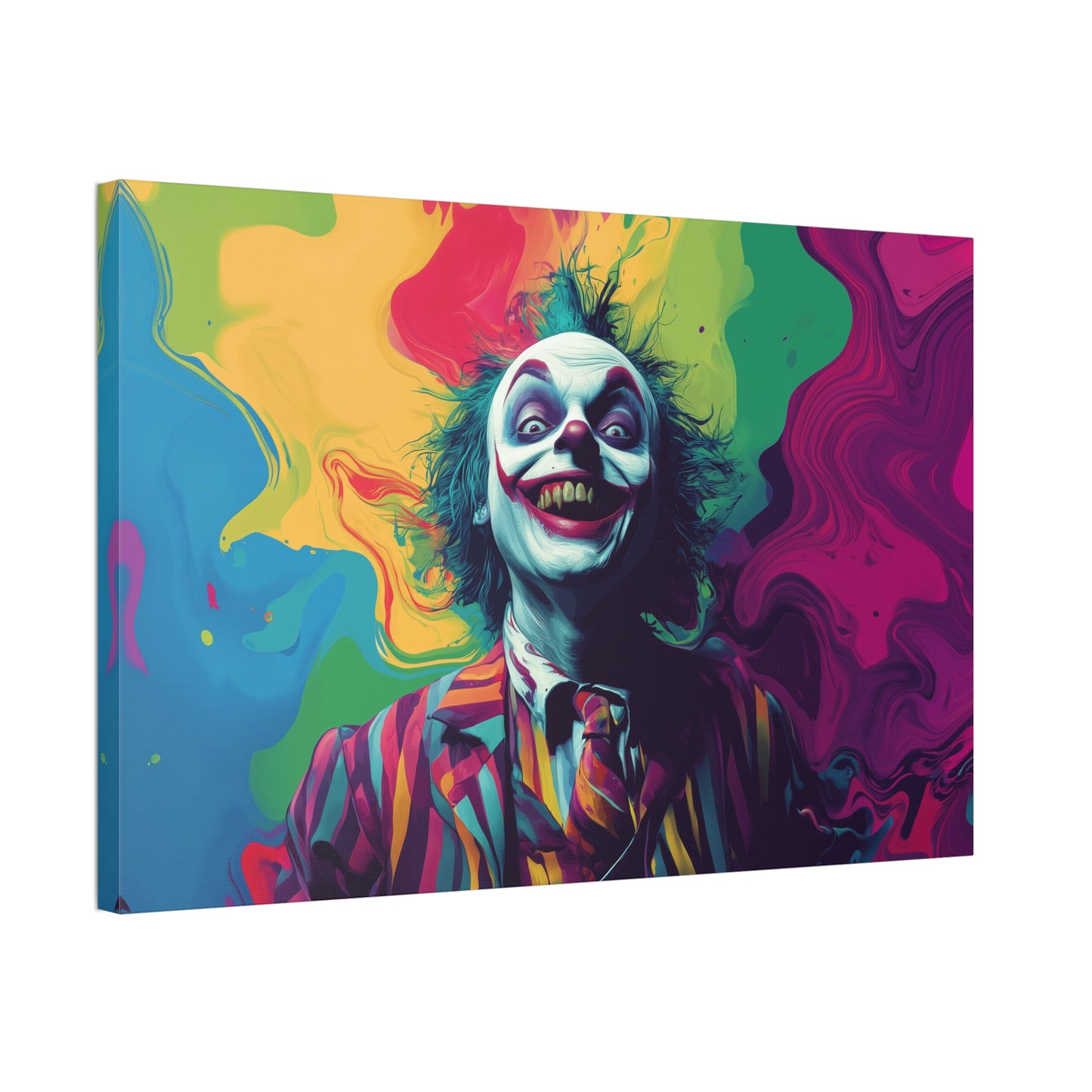 Abstract Beetlejuice Canvas