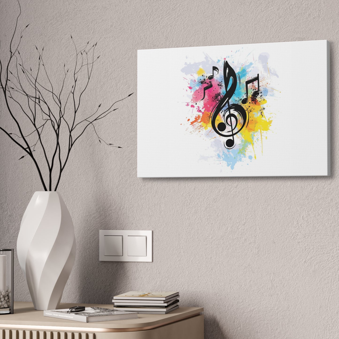 Light Music Horizontal Canvas