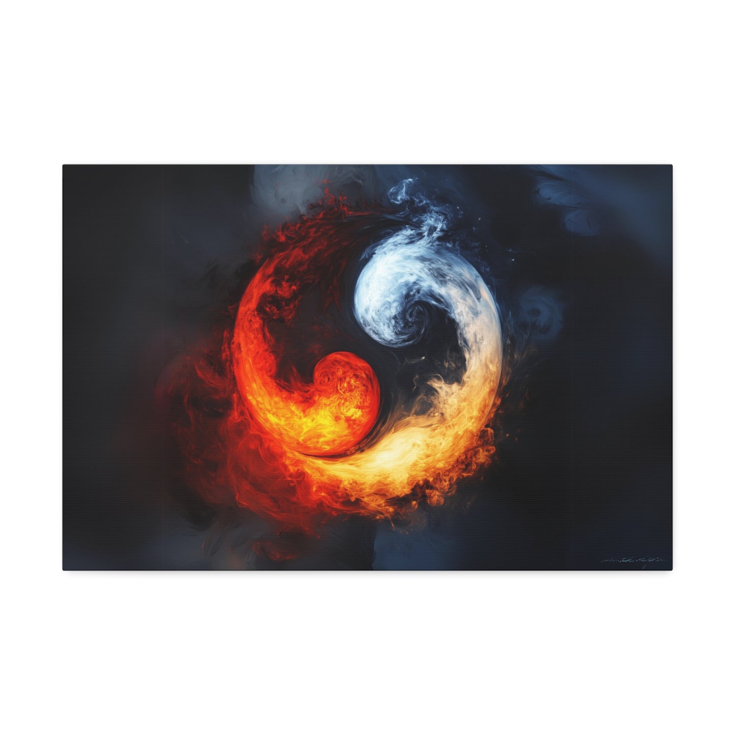 Yin & Yang, Fire & Ice Canvas