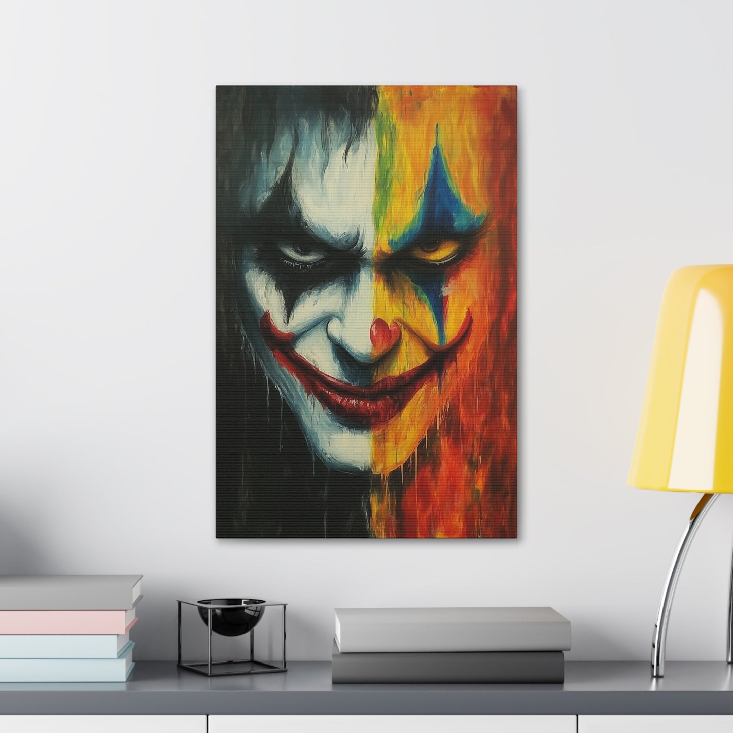 Melting Paint Joker Canvas