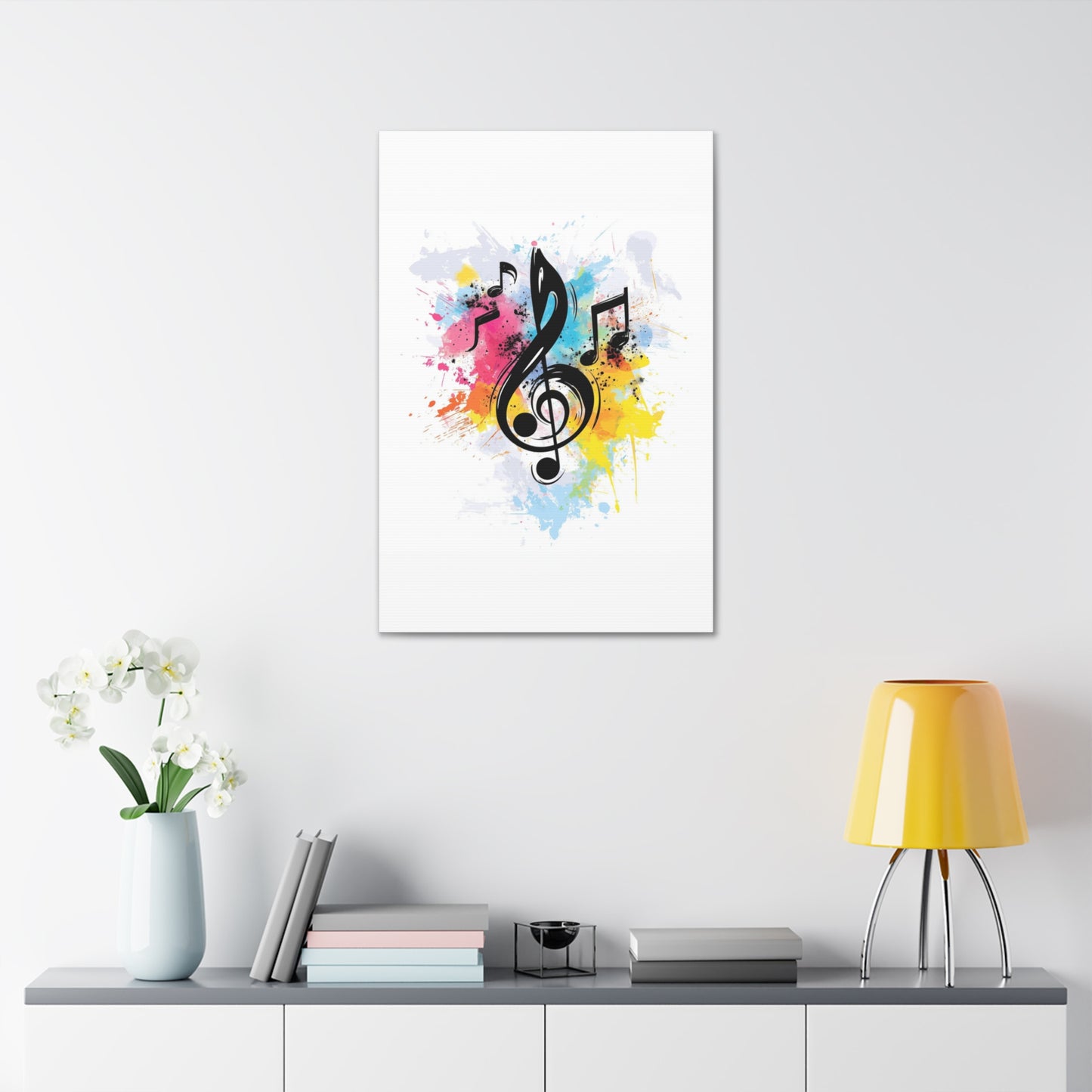 Light Music Vertical Canvas