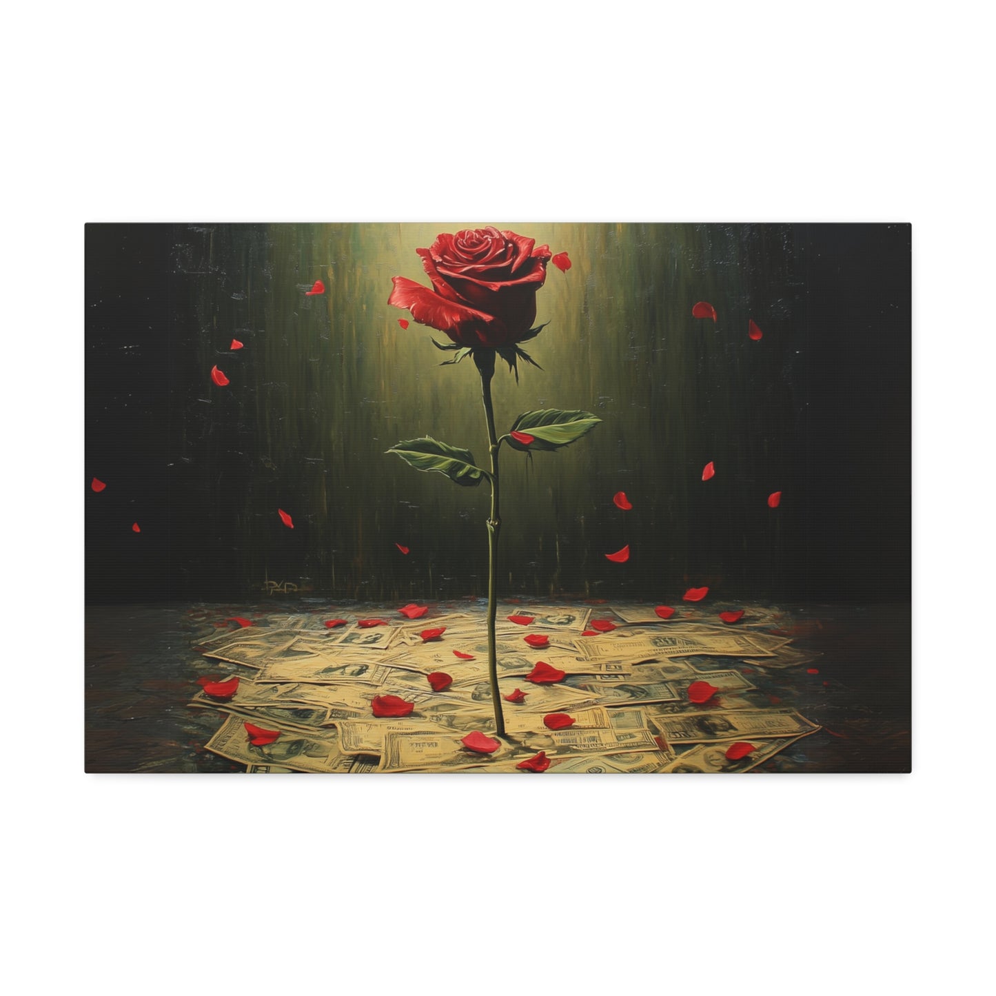 Cash & Roses Canvas