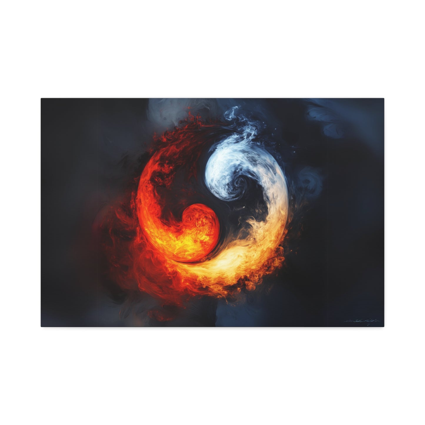 Yin & Yang, Fire & Ice Canvas