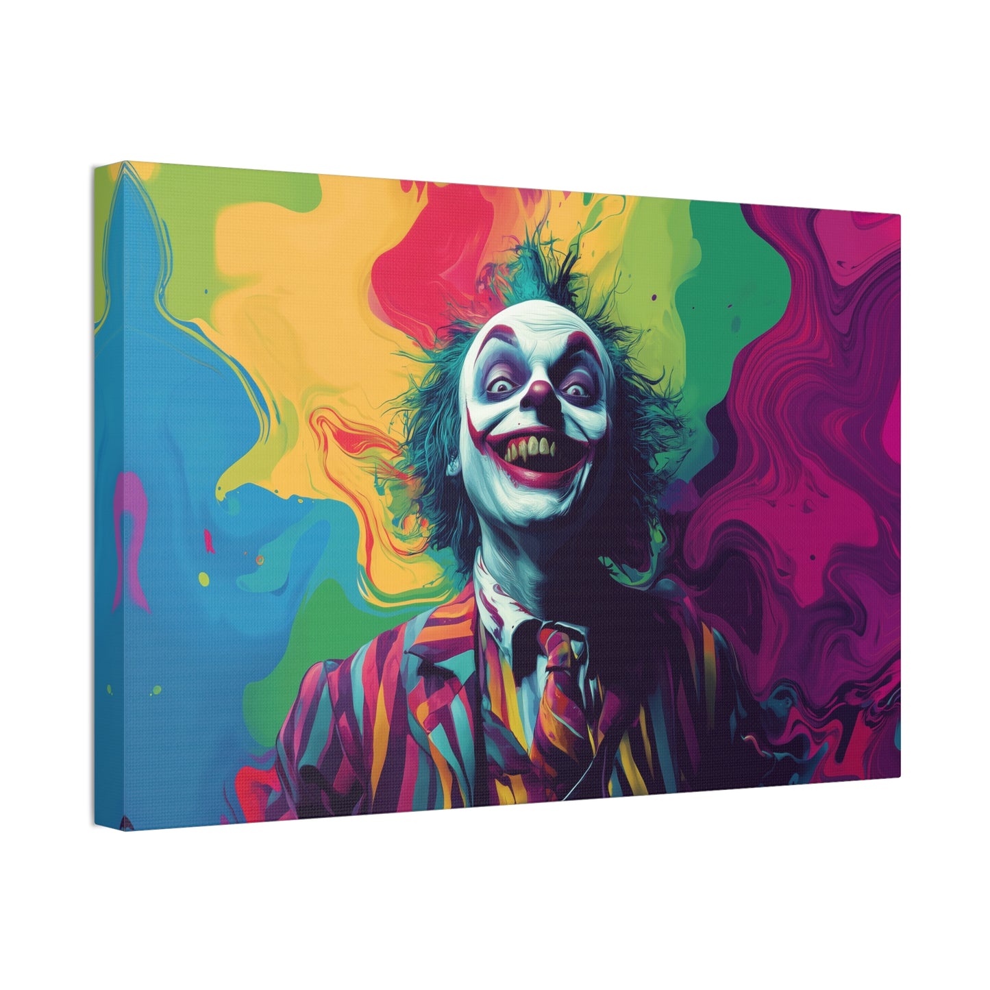 Abstract Beetlejuice Canvas