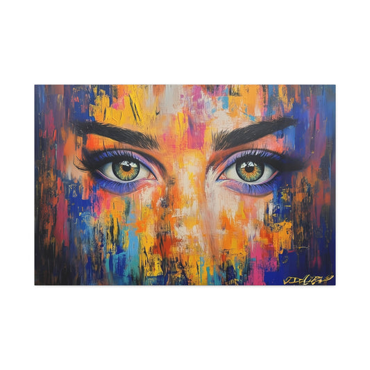 Abstract Pair of Eyes 3 Canvas