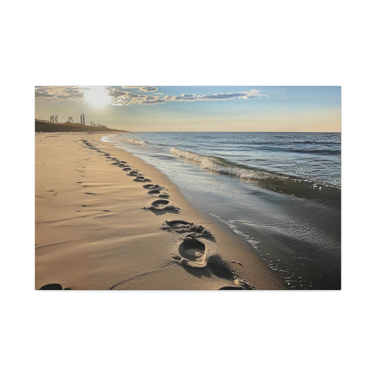 Footprints in the Sand Canvas