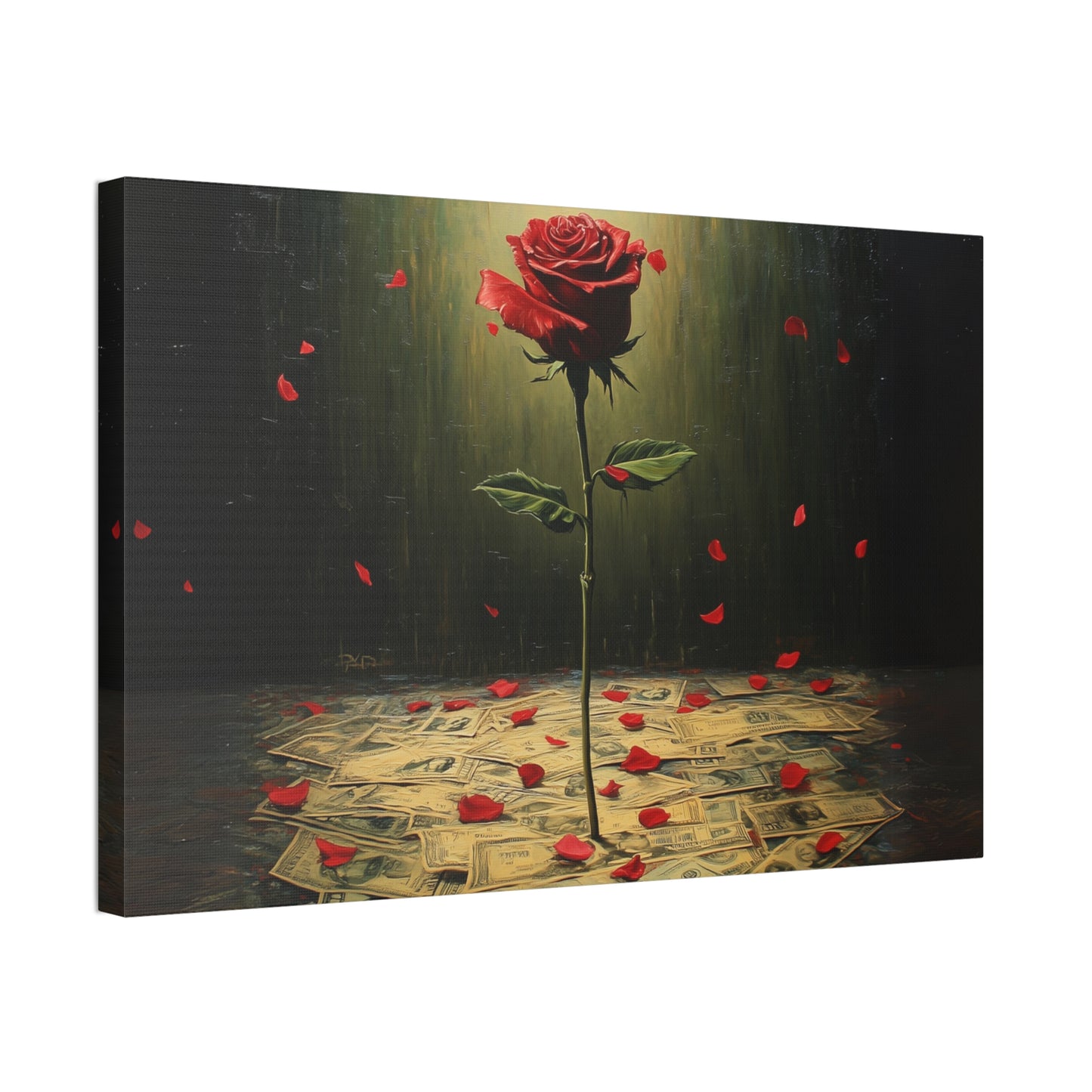 Cash & Roses Canvas