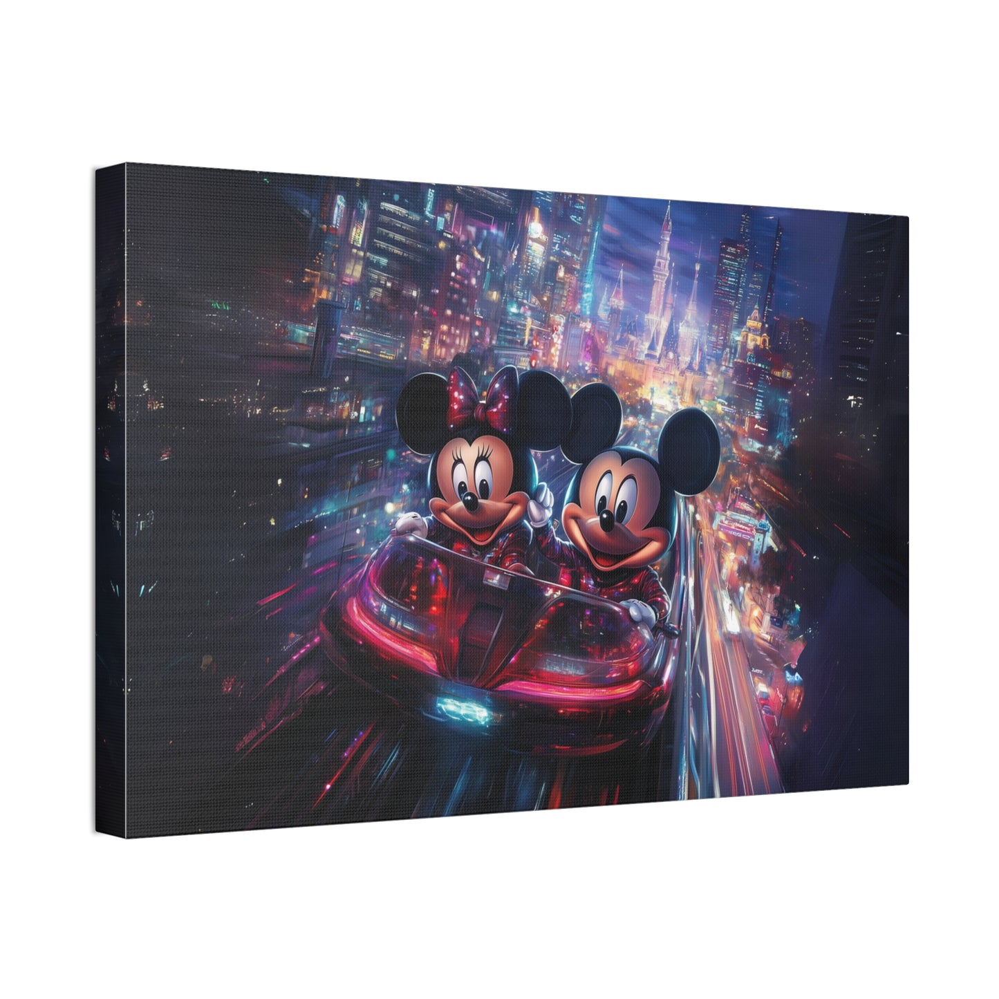 Favorite Mice Futuristic Canvas