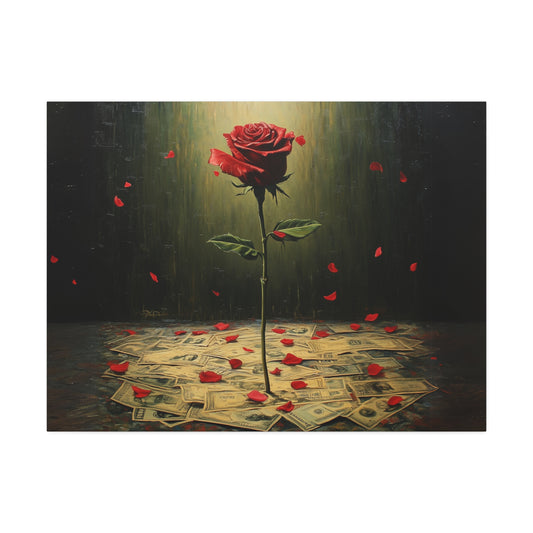 Cash & Roses Canvas