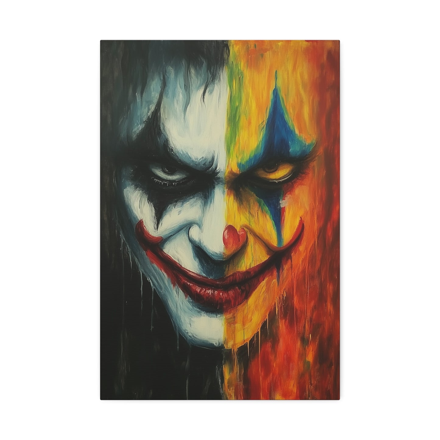 Melting Paint Joker Canvas